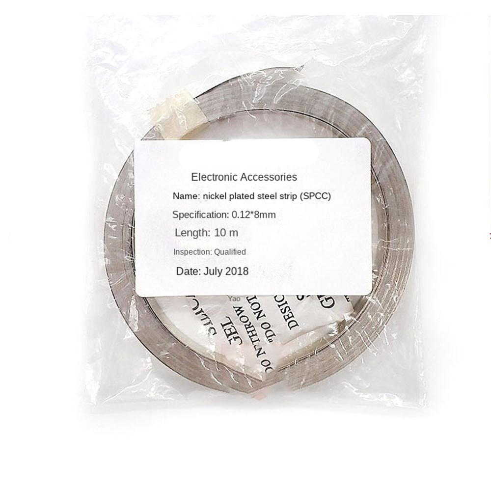 

Машина для точечной сварки, аккумуляторная сварочная машина, 10 м/рулон, толщина 0,12 мм/0,2 мм, лист для соединения литиевых аккумуляторов, стальной ремень для сварки аккумуляторов