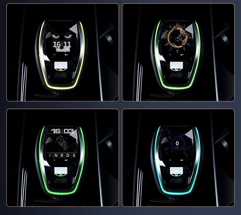 Αποκλειστικό Κρυστάλλινο Κουμπί Λεβιέ Ταχυτήτων Toyota με Φώτα LED και Οκτώ Λειτουργίες Εμφάνισης