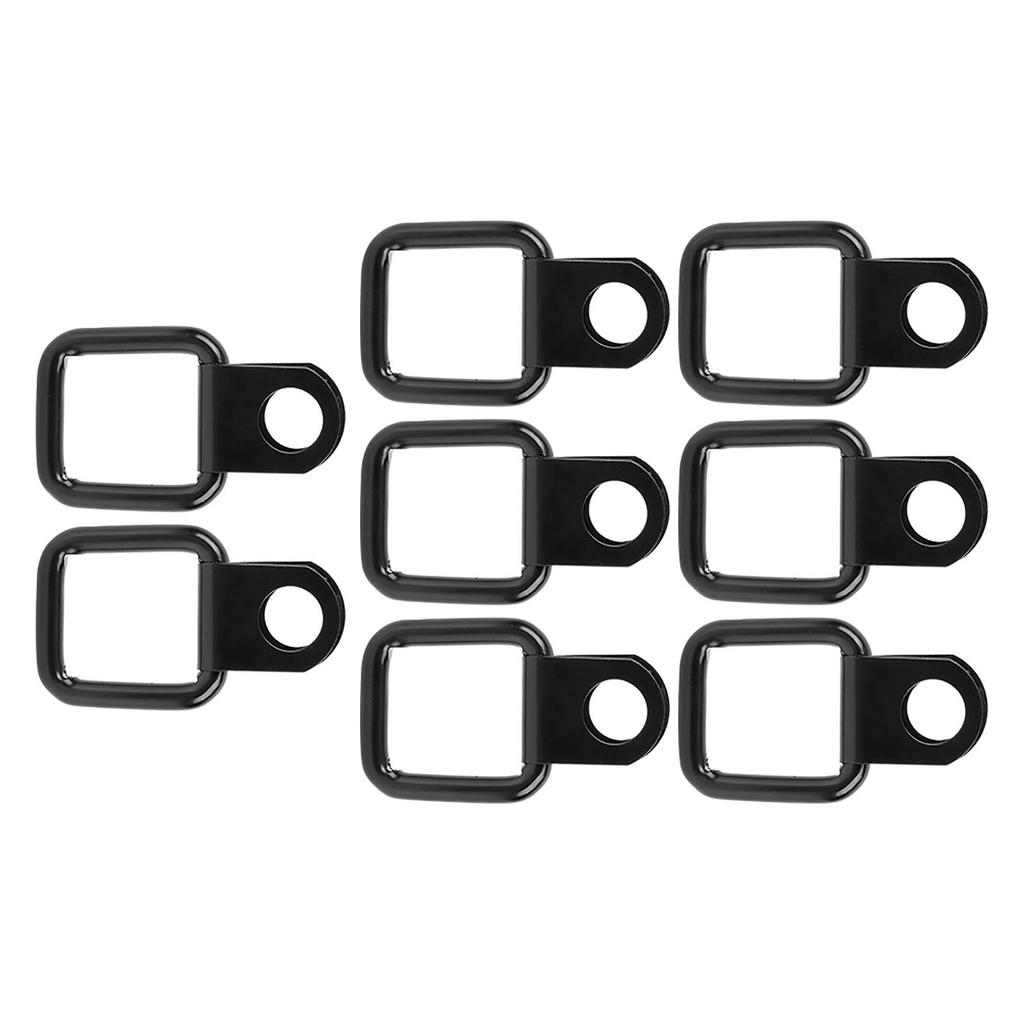 8pcs D‑Ring Anchors Quick Removal Fastener Tie Downs Fit for Jeep Wrangler JK YJ TJ JKU Sports Sahara for Freedom