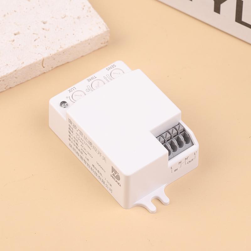 Ac 85V-250V 5.8Ghz Microwave Radar Sensor Switch Human Body Motion Detector For Led Light Sensors Controller Switch