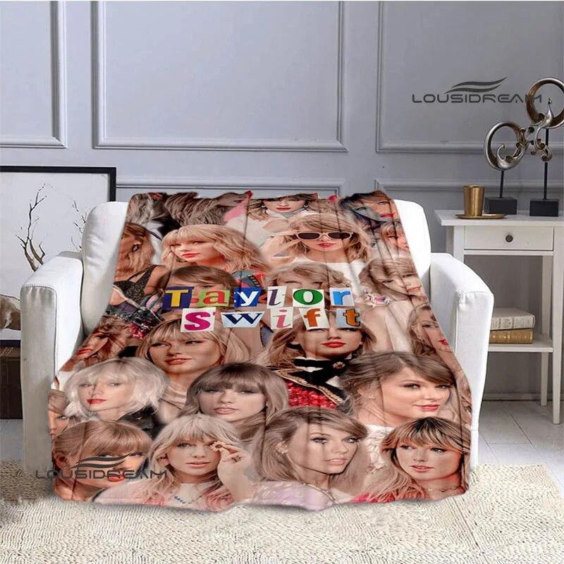 

Flannel Warm Blanket Singer Tay Pattern Blanket Soft and Comfortable Blanket Travel Blanket Bed Linings Birthday Gift Blanket for Gift All Seasons