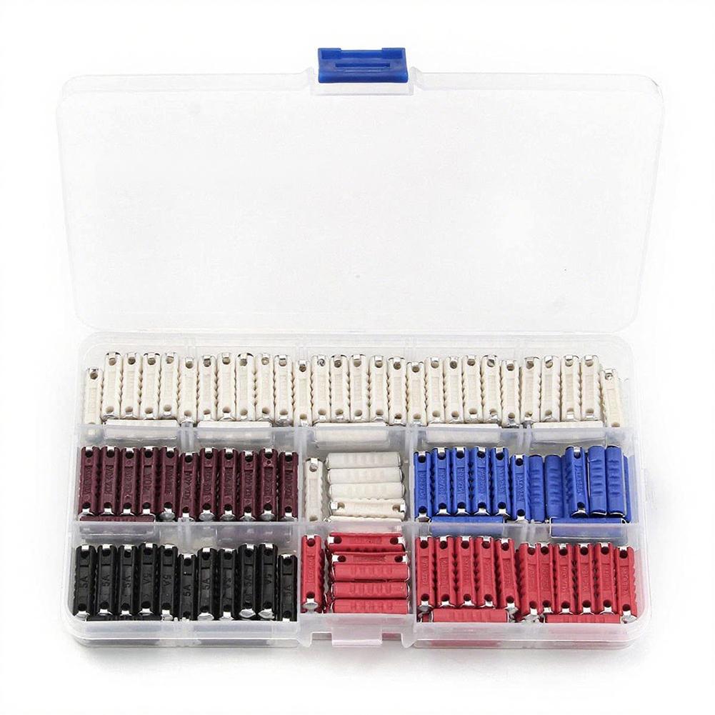 

200PCS For Torpedo Fuse Assortment Kit European Auto Fuses in Multiple Amp Ratings 5A 8A 16A 25A 40A for Vehicle Use China Mainland