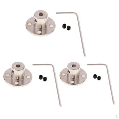 Metal Flange Shaft Coupling Rigid Motors Guide Bearing 4mm+6mm+8mm