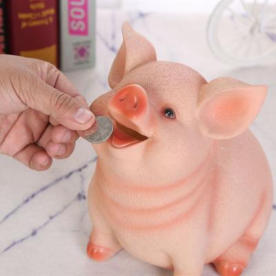 Schlafzimmer Harz Sparschwein Kind Sparschwein Nettes Schwein Sparschwein Haushalts Dekoration Handwerk Für Geschenk