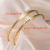 Custom Name Text Bangle Personalized Any Message Bracelet Engrave Text Cuff for Women Men Friend Stainless Steel Jewelry Gift