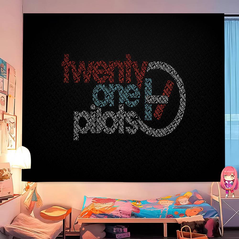 Twenty One Pilots Cartoon Tapestry Bohemian Wall Tapestries Mandala Home Decor