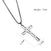 Collier Pendentif Croix Lame Argentée Style Minimaliste Cadeau Exquis pour Fête de Fête Bijoux Cadeaux pour Fête d'Anniversaire