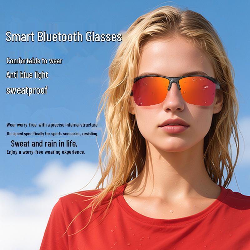 5,5 Zoll polarisierte Bluetooth-Sonnenbrille: Musik & Anrufbereit für Radfahren & Fahren