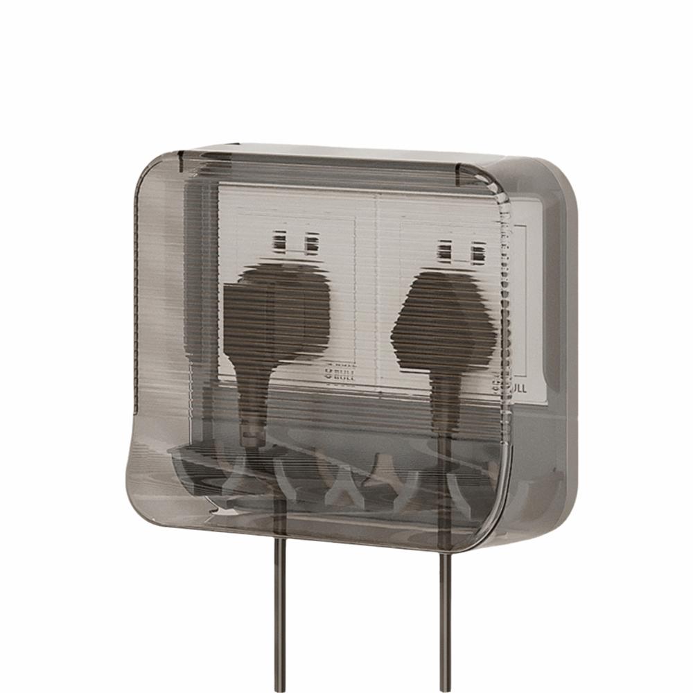 Clear Waterproof Socket Cover Self-Adhesive Socket Safety Protective Cover Household Bathroom