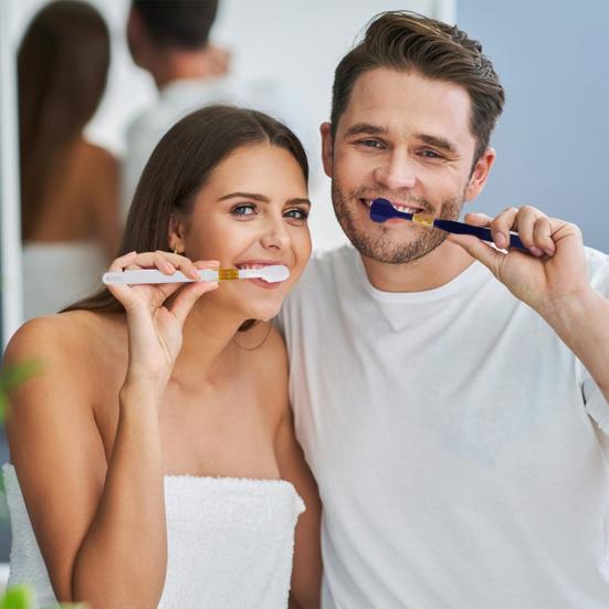 4/6Pcs Three Sided Toothbrush with Tongue Scraper Soft Toothbrushes Multi-Angle Deep Cleaning Tongue Scraper Toothbrush