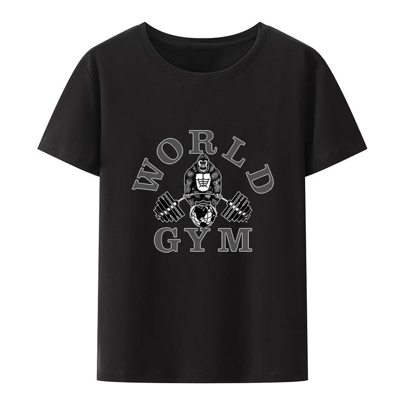 Funny Gym Strong Exercise Modal T Shirt Men World Power H... S