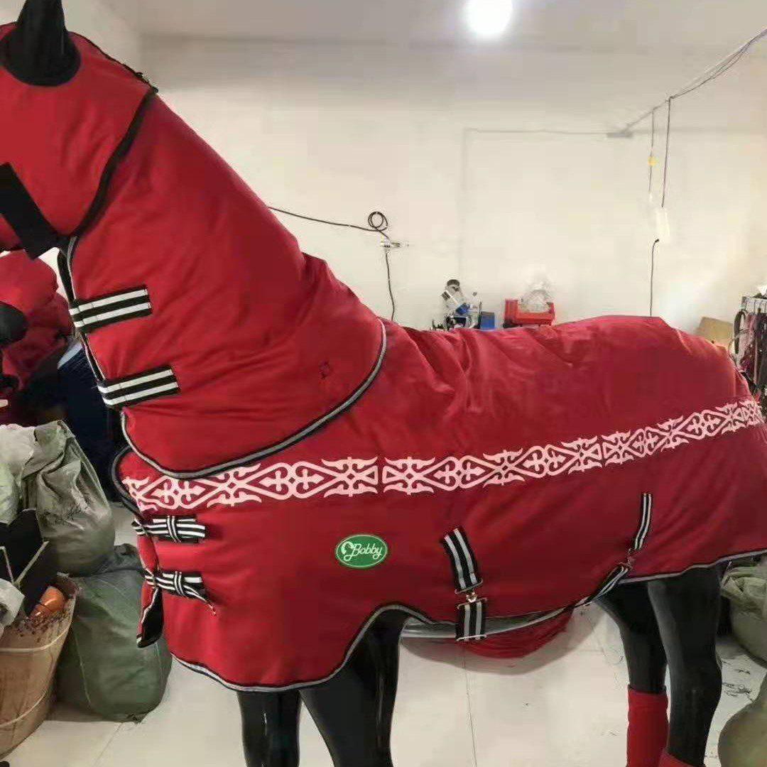 Ethnic Style Waterproof Fleece-Lined Winter Horse Coat - Extra Large Default