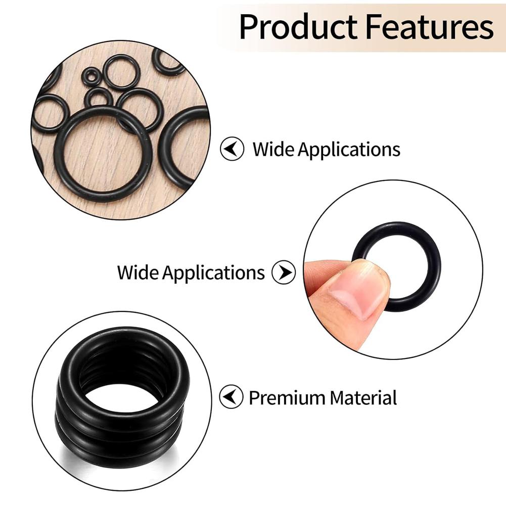 

200Pcs Seal Nitrile Rubber Bands Waterproof High Pressure O-Rings Repair Kit Sealing Elastic Band O Rubber Rings Set China Mainland