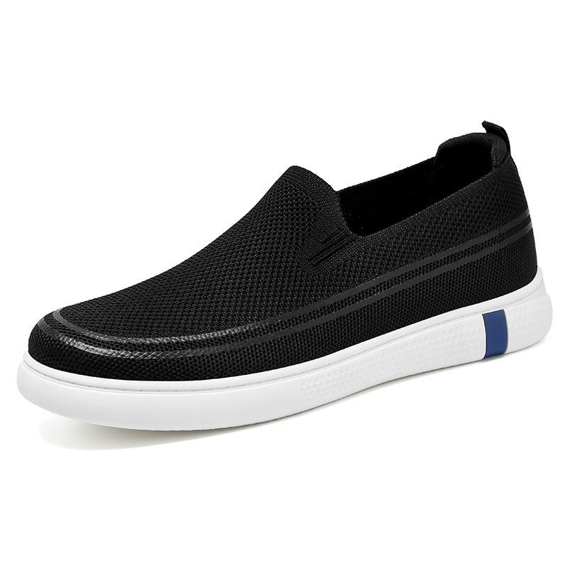 Casual Shoes Breathable Shoes Soft-soled Comfortable Men's Shoes Versatile Single Shoes Large-sized Cloth Shoes