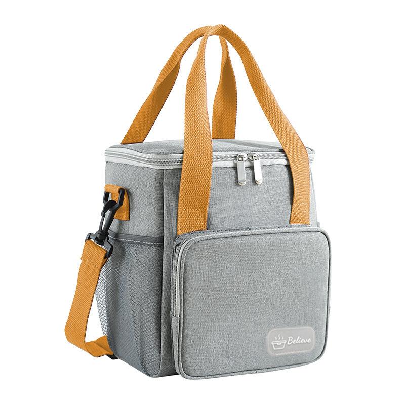 Ice packs crossbody picnic bags hand-held lunch box bags large-capacity Oxford cloth insulated rice bags