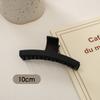 Simple Black Frosted Hairpin Hair Claw Clip Solid Color Multishaped Durable Headwear Hair Clip Hair Accessory for Women