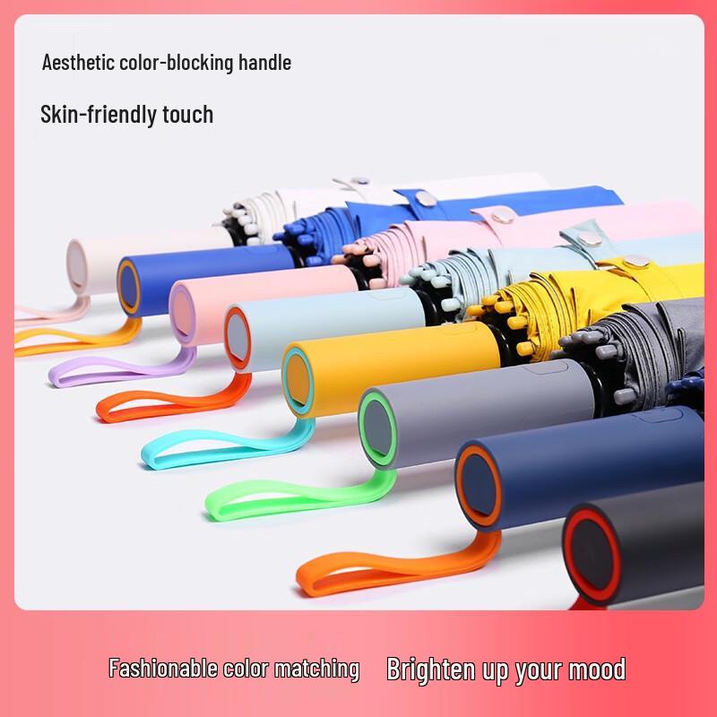 12-Rib Automatic Folding Sun & Rain Umbrella