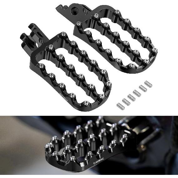 

NICECNC Wide Footpegs Pedal Footrest Spacious Footstep Compatible with Honda CRF250X 2004-2017, CRF250RX 2019-2021, CRF250L 2012-2021, CRF250L Rally чорний