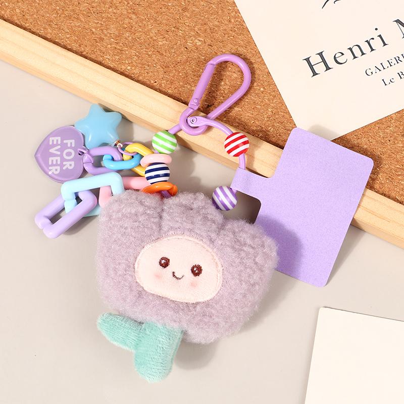 

Милый цветок плюшевый тюльпан сделай сам креативный брелок рюкзак кулон шарм мобильный телефон индивидуализация подарок паре фиолетовый