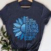 Darmkrebs Aufklärungs-T-Shirt, Krebsband Grafik-T-Shirts, Krebs Unterstützungs-T-Shirts, Geschenk für Prostata-Krebs-Überlebende, Stärker als Krebs T-Shirt