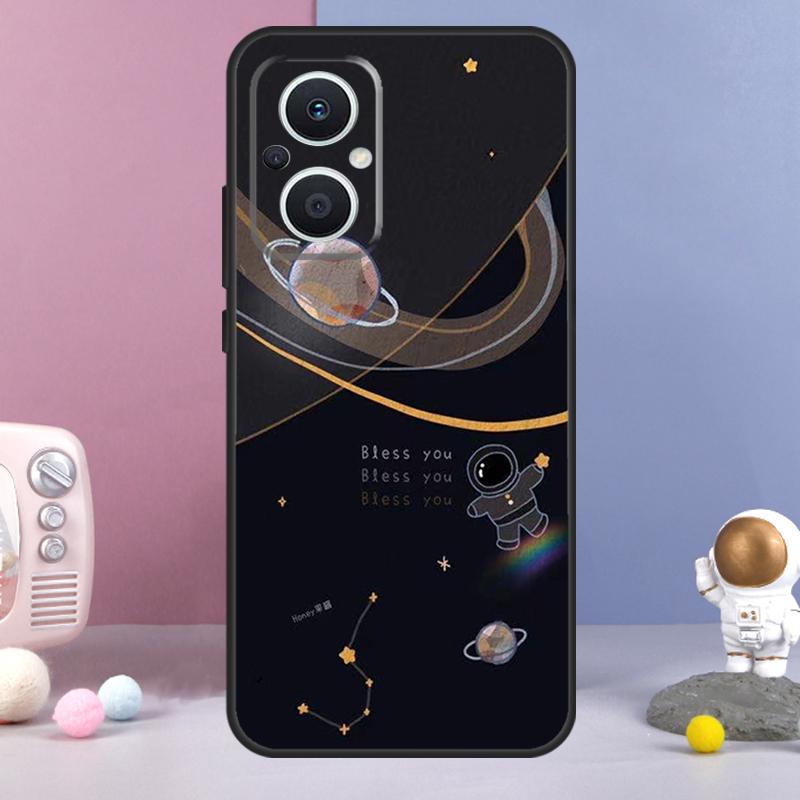 Astronaut Spaceship Funda For OPPO Reno 8 Lite 11F 12F 13F 14F 10 11 12 13 14 Pro OPPO Find X9 X5 X6 X8 Pro Case