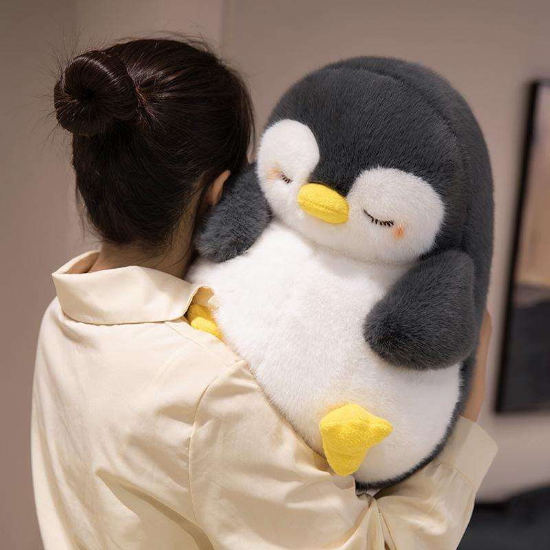 Neues Süßes Pinguin Plüschtier Baby Beruhigende Schlafpuppe Flauschiges Weiches Pinguin Stofftier Kissen Geburtstagsgeschenke