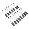 15 Pcs 2 AAA Battery Holder 2xAAA Battery Box with Thick Wire for Various Projects