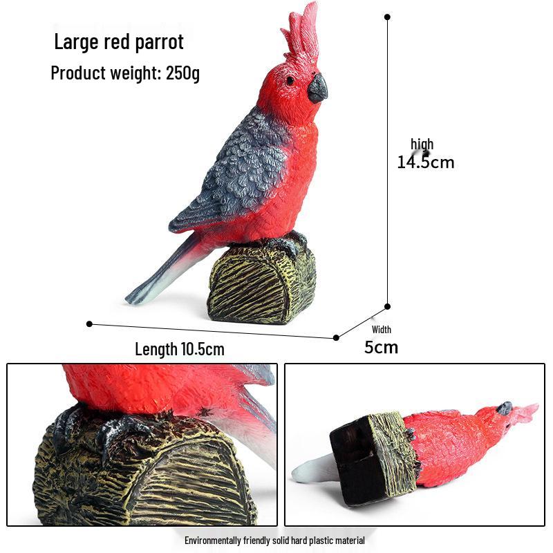 Children's Animal Simulation Toy Set: Eagle, Falcon, Secretary Bird, Owl Figurines