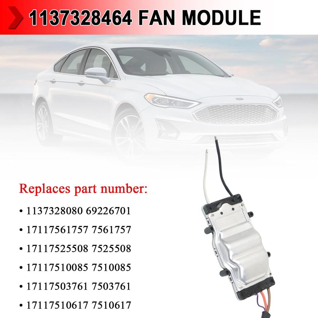 17117561757 Engine Cooling Fan Control Module, Radiator Fan Control Module Unit Fit For BMW E46 325i 328i, Replaces # 1137328080, 17117525508