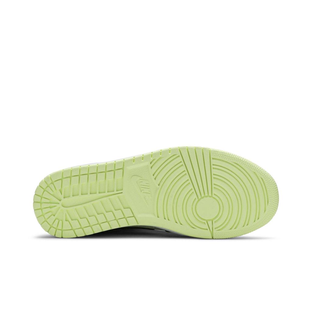 Womens Air Jordan 1 Mid SE 'Black Barely Volt' (women's Sizes) Black / Chile Red / Barely Volt Vintage Basketball Shoes CV5276 003