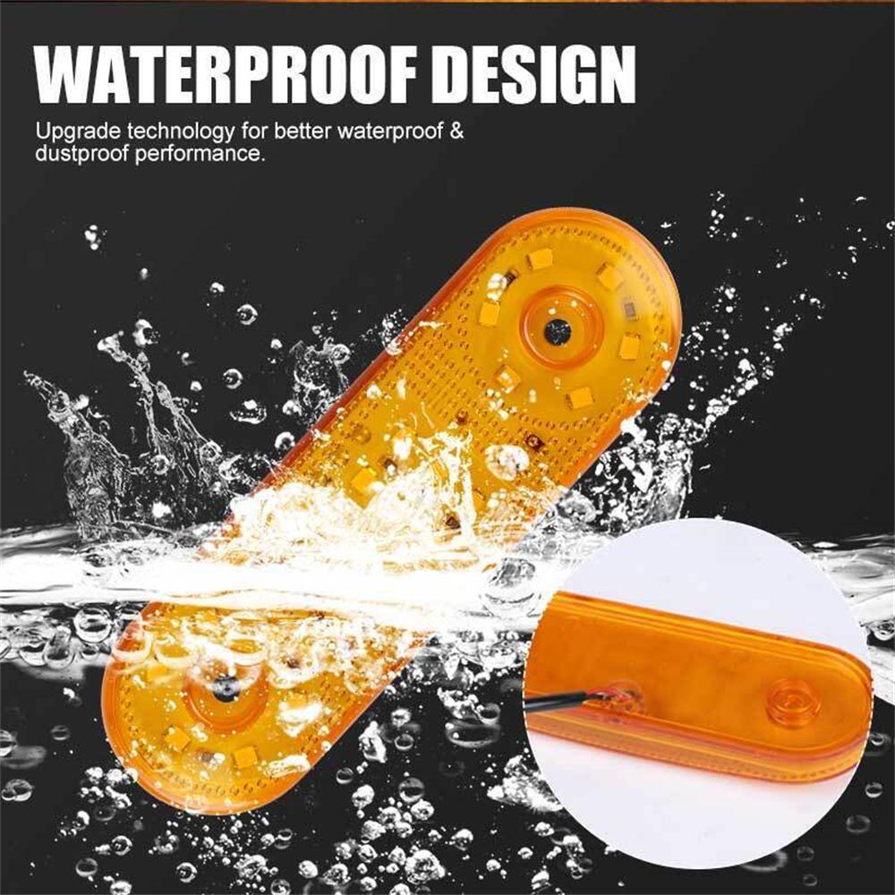 Lot de 20 feux de position latéraux pour camion, 12-24 V, 21 LED, feu latéral de remorque, feu arrière de remorque