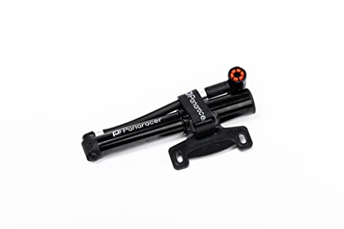 Panaracer Bicycle Pump, One-Touch Installation, Portable High-Pressure, US/French Compatible, Black, Lightweight, BMP-23AEZ-B