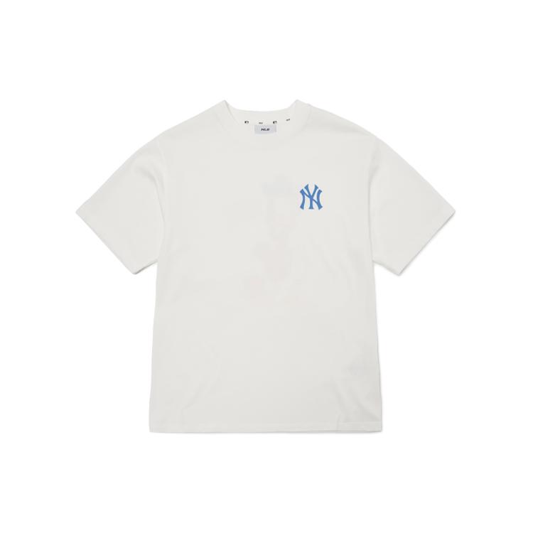 New MLB x Disney T Shirt Unisex White 3ATSD0114-50IVS