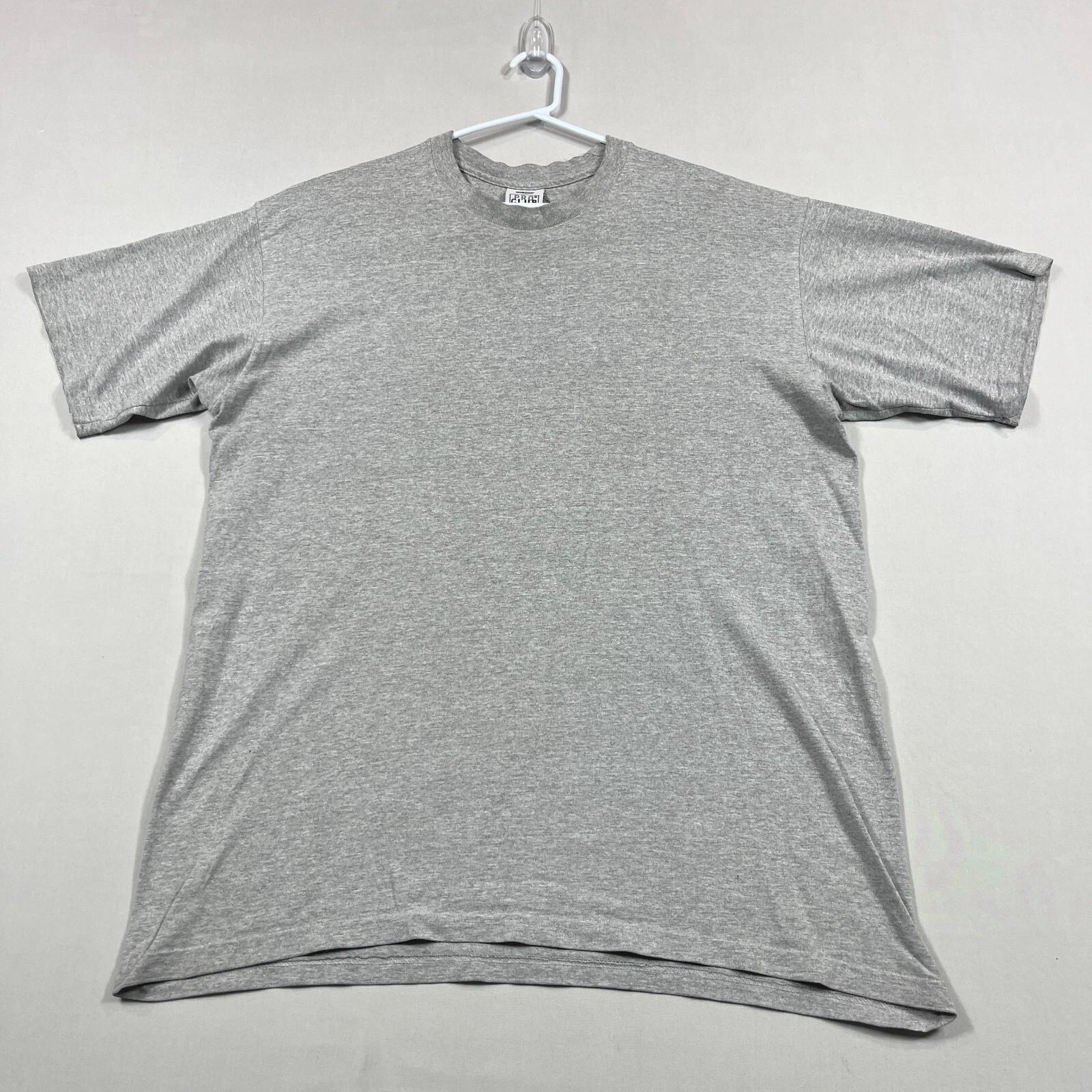 

Pro Club Heavy Weight Blank Grey Cotton Crew Casual Tee T Shirt Mens XL Tall 3XL