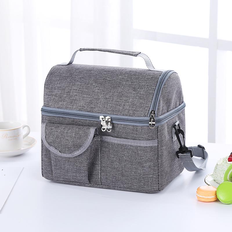 Portable Lunch Bag Thermal Insulated Lunch Box Tote Cooler Bag Bento Pouch Lunch Container School Food Storage Bags