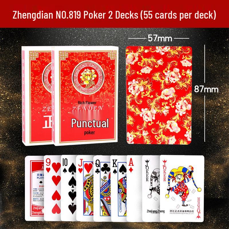 Zhengdian Thickened Dou Dizhu/Guandan/Bridge Playing Cards - Box of 100 Decks Poker 8845 58