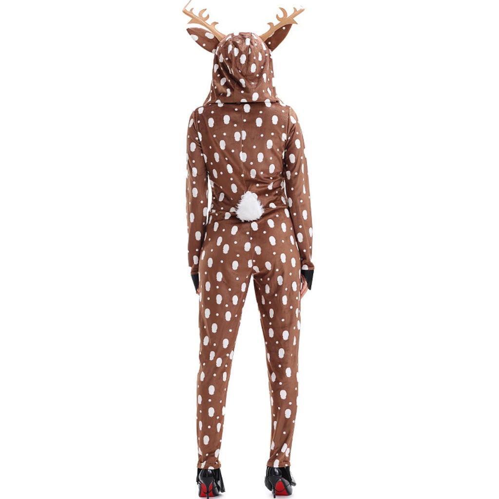 CSILOVEE Brown Reindeer, Deer, Bambi, and Shifu Elephant Cosplay Costumes for Home Use, Adults, and Kids, Women, Girls, and Kids, Perfect for