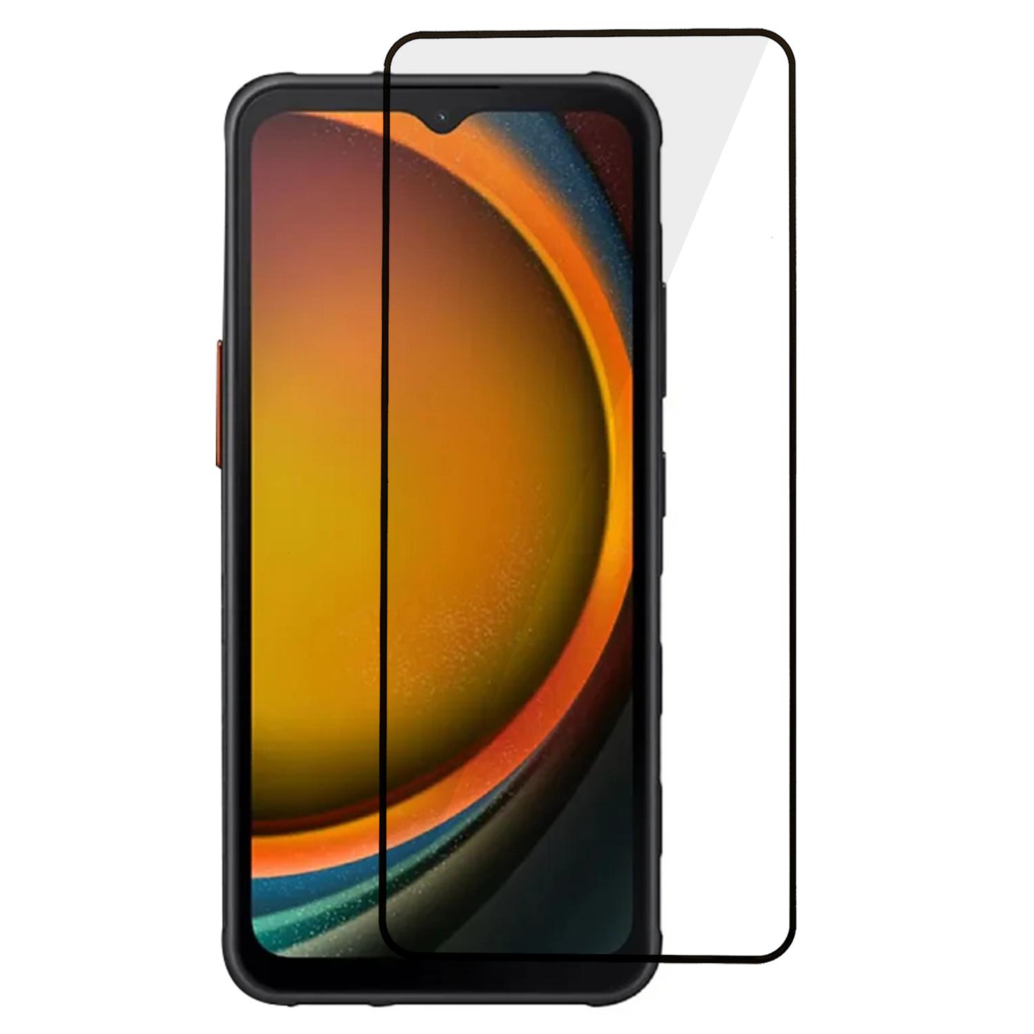 

For Samsung Galaxy Xcover7 Screen Film Guard Silk Printing Bubble-free Screen Protector As Shown A