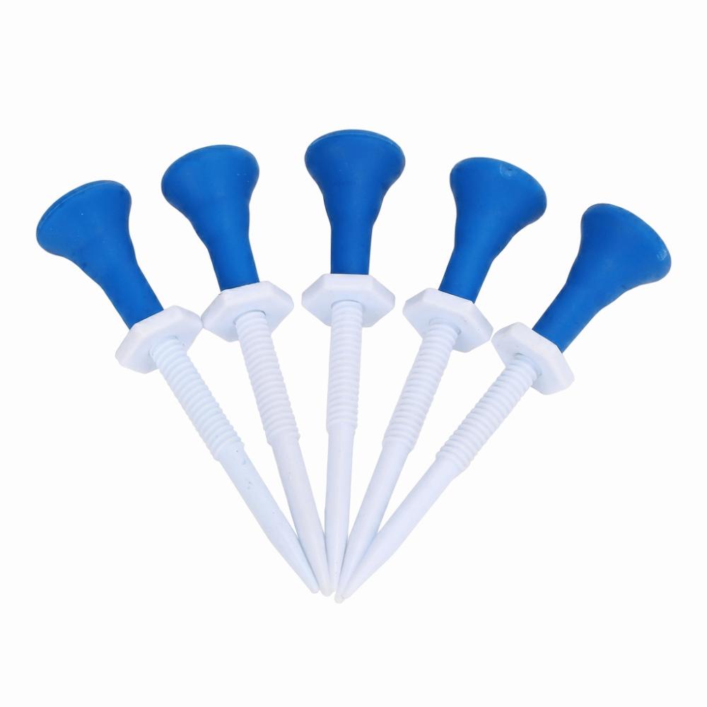 5pcs Plastic Material Golf Tees Holder Adjustable Design Golf Nail Golf Tees Carrier  Golf Practice 5 Pcs/Set