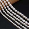 1String, AA Natural Freshwater Pearls, Handcrafted Rice-shaped Pearl Beads for DIY Necklaces, Jewelry Making Supplies 36cm
