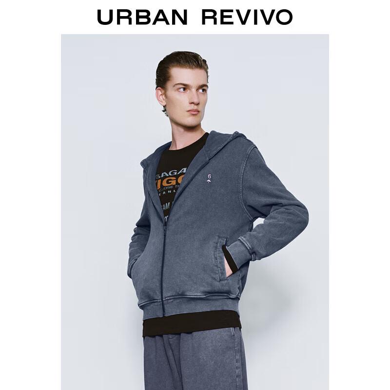 

Мужская куртка с капюшоном UR 2025 весна, ретро-колор-блок, вышивка UMY150001 S