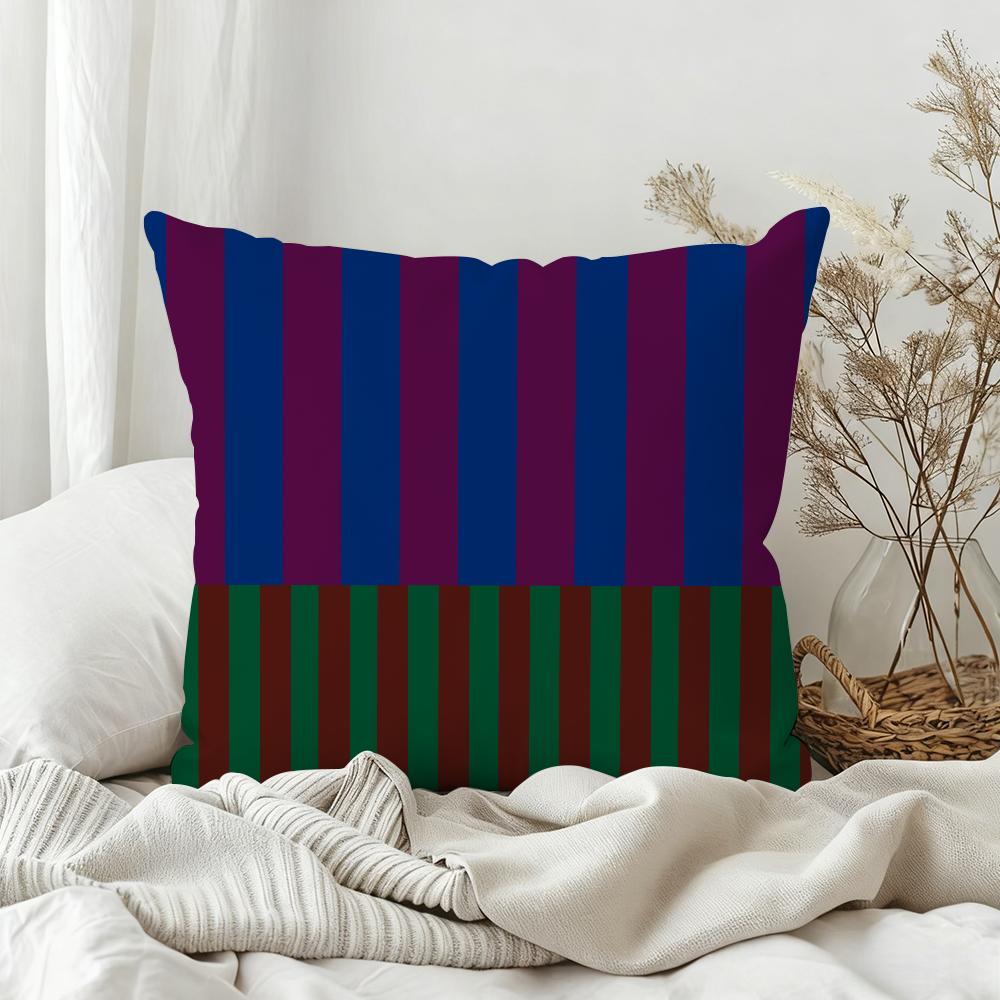 Luxury Fashion Striped Design Colors Pillow Case Bedroom Sofa Living Room Backrest Decoration Square Cushion Nap Time