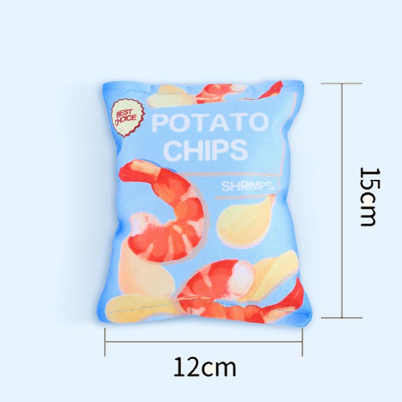 Plush Simulation Ringing Paper Sounding Potato Chips Pet Sounding Toy Dog Toy Small Dog Ringing Paper Potato Chips