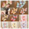 2pcs Rhinestone Hair Clip Set Colorful Butterfly Kids Bangs Clip Kids Barrettes  Birthday Gift