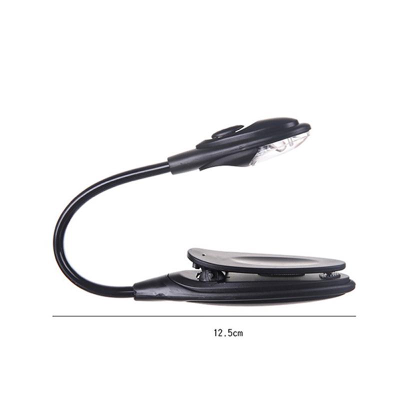 Night Light Mini Reading Lamp Curved Folding Portable Desk Clip Desk Lamp Eyes Friendly Anti-flicker