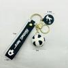 2Pcs Football Keychain Bag Pendant Souvenir for Birthday Party Football Carnival Wedding New Year Fans Car Keychain Small Gift