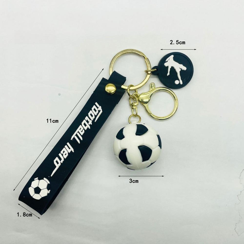 2Pcs Football Keychain Bag Pendant Souvenir for Birthday Party Football Carnival Wedding New Year Fans Car Keychain Small Gift