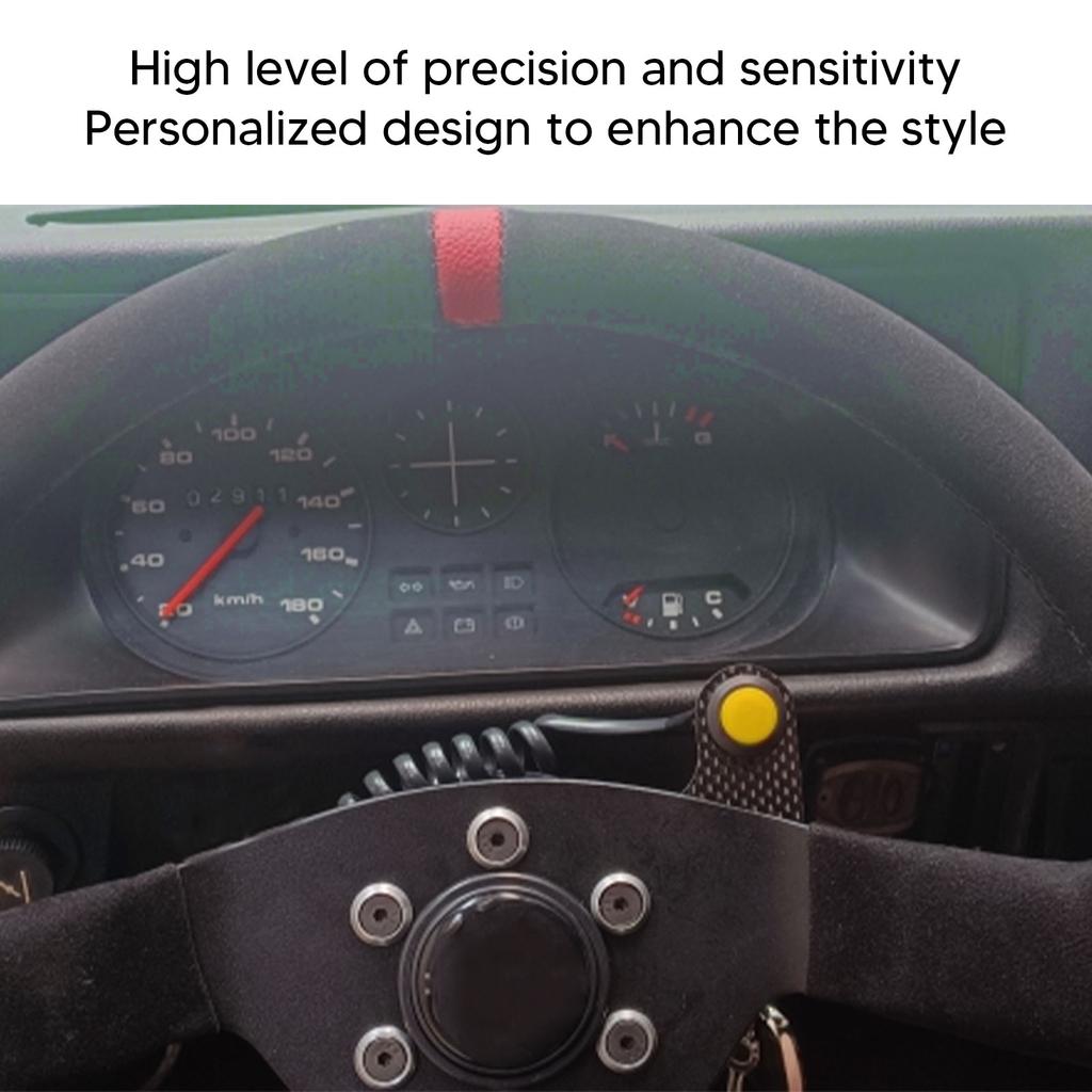 Steering Wheel Horn Button 6 Hole Carbon Comfortable Touch Sensitive Replacement For