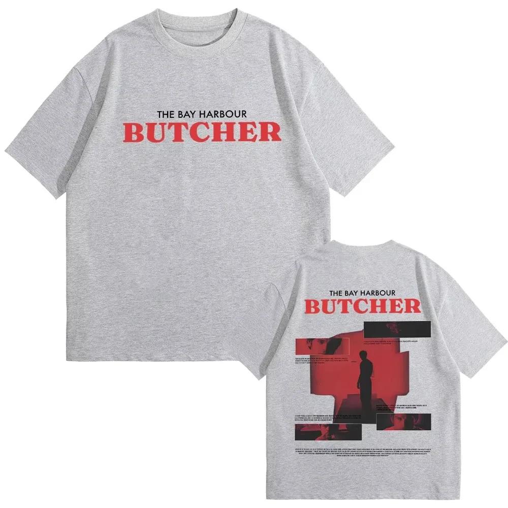 

2026 Unisexs Casual Cotton Tshirt Womens Retro TV Drama Tshirt Dexter Morgans Butcher in The Bay Pattern Tshirt 4XL