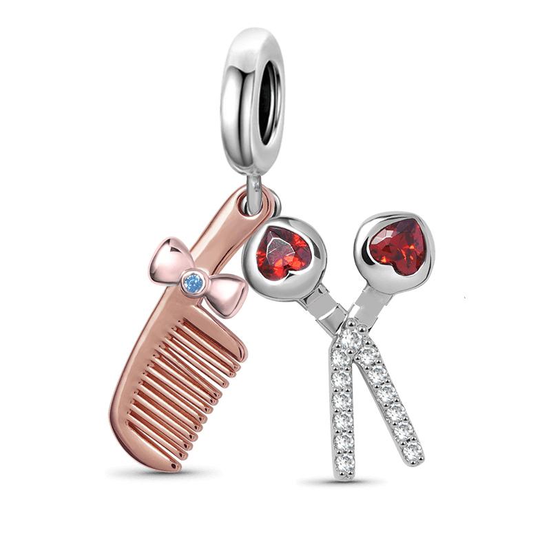 New Copper Sunglasses Hairstyle Lipstick Queen Bikini Charms Beads Fit Original Pendant Bracelet Diy Women Jewelry